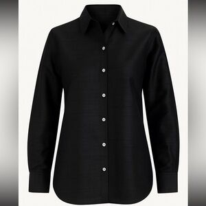 Dupioni Silk Handwoven button Down Shirt XS